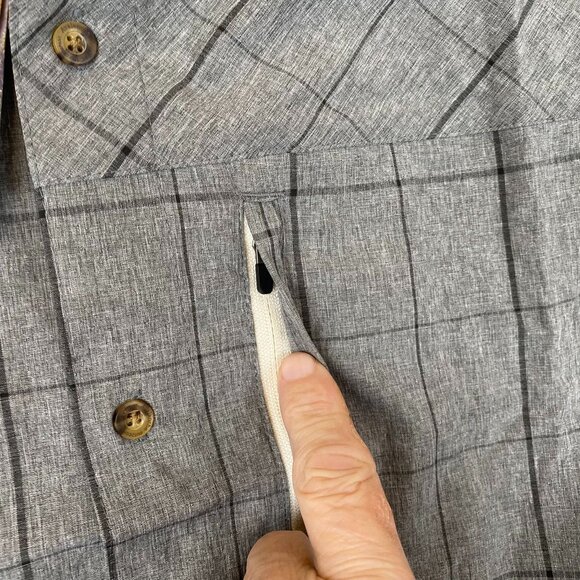 NWT Avalanche Mens Shirt Size XL Long Sleeve Plaid Button Up Gray Woven Casual - Picture 10 of 12